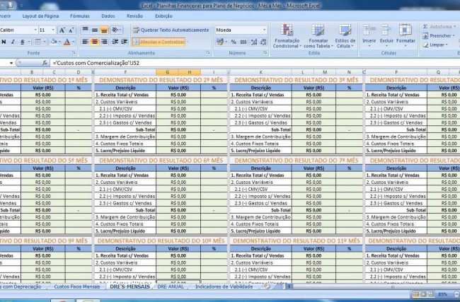 Planilha de Planejamento Financeiro